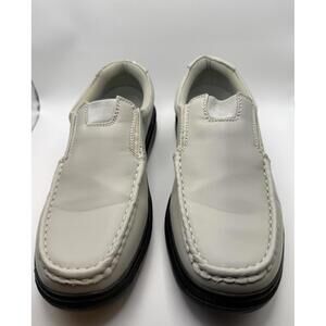 MEN'S COMFORT LITES  BONE COLORED SLIP ON 10D LOAFERS